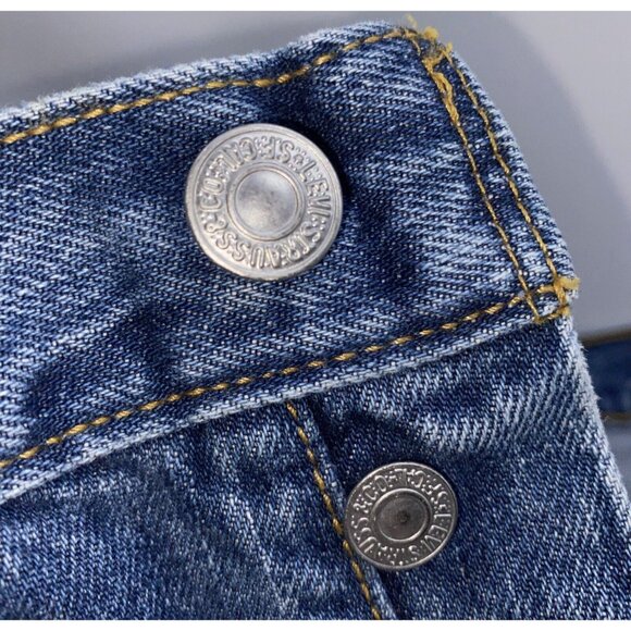 Levis Strauss 501 Red Tab Men’s Button Fly Blue Jeans 40W X 30L Vintage Mexico - Picture 8 of 16